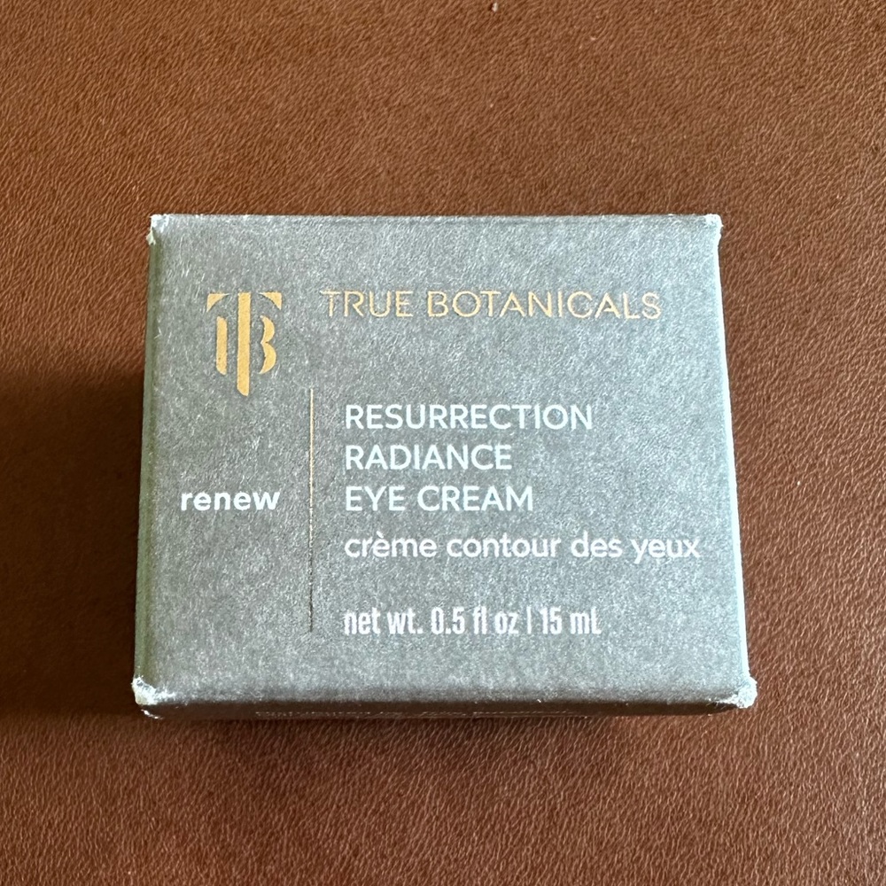 NIB True Botanicals Resurrection Radiance Eye Cream
